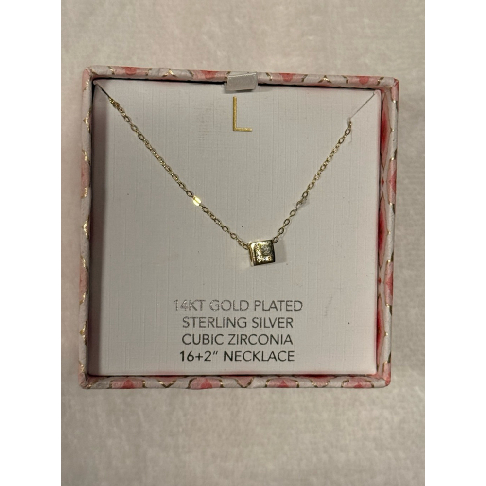 Women's Isabella M. Gold Plated Sterling Silver Necklace One Size Gold L